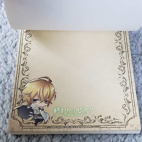 Seraph Of The End Notepad 5.75"x3.75" Kureto & Shinya Japanese Manga 2pc Lot - Picture 3 of 8